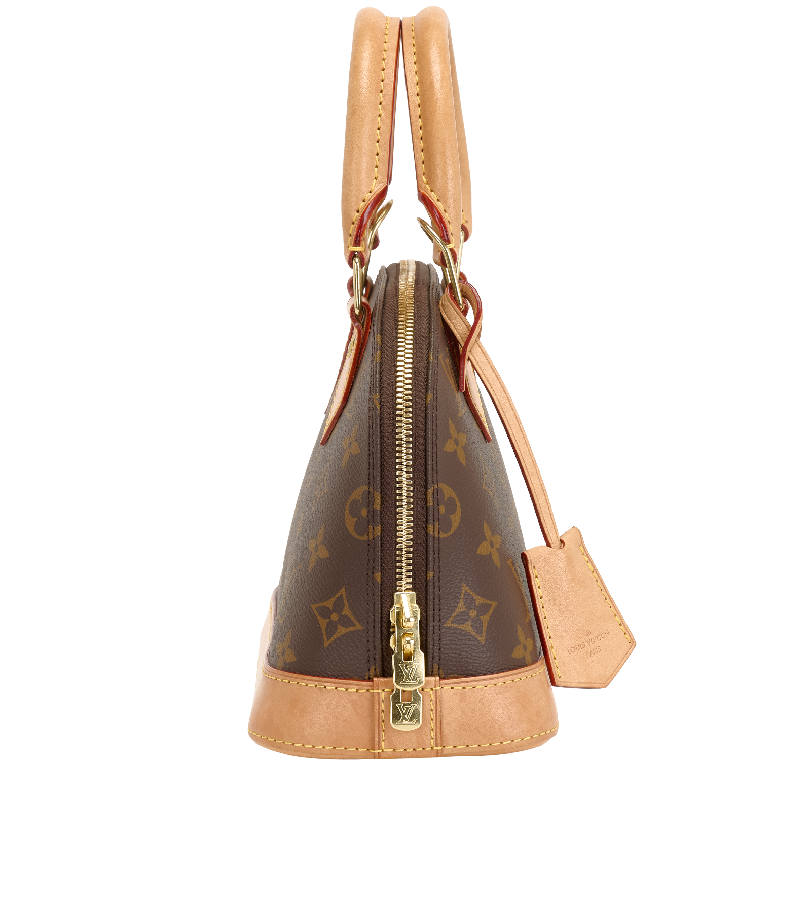 Alma BB, &pound;695, Handbags, Brown, Canvas, Side view